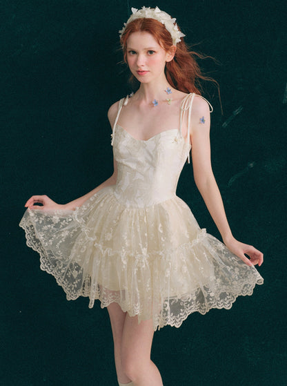 Hidden Flowers Tutu Slip Dress