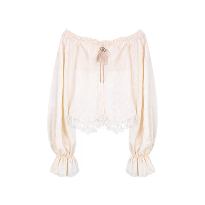 Lace Off-Shoulder 3-Piece Set-Up