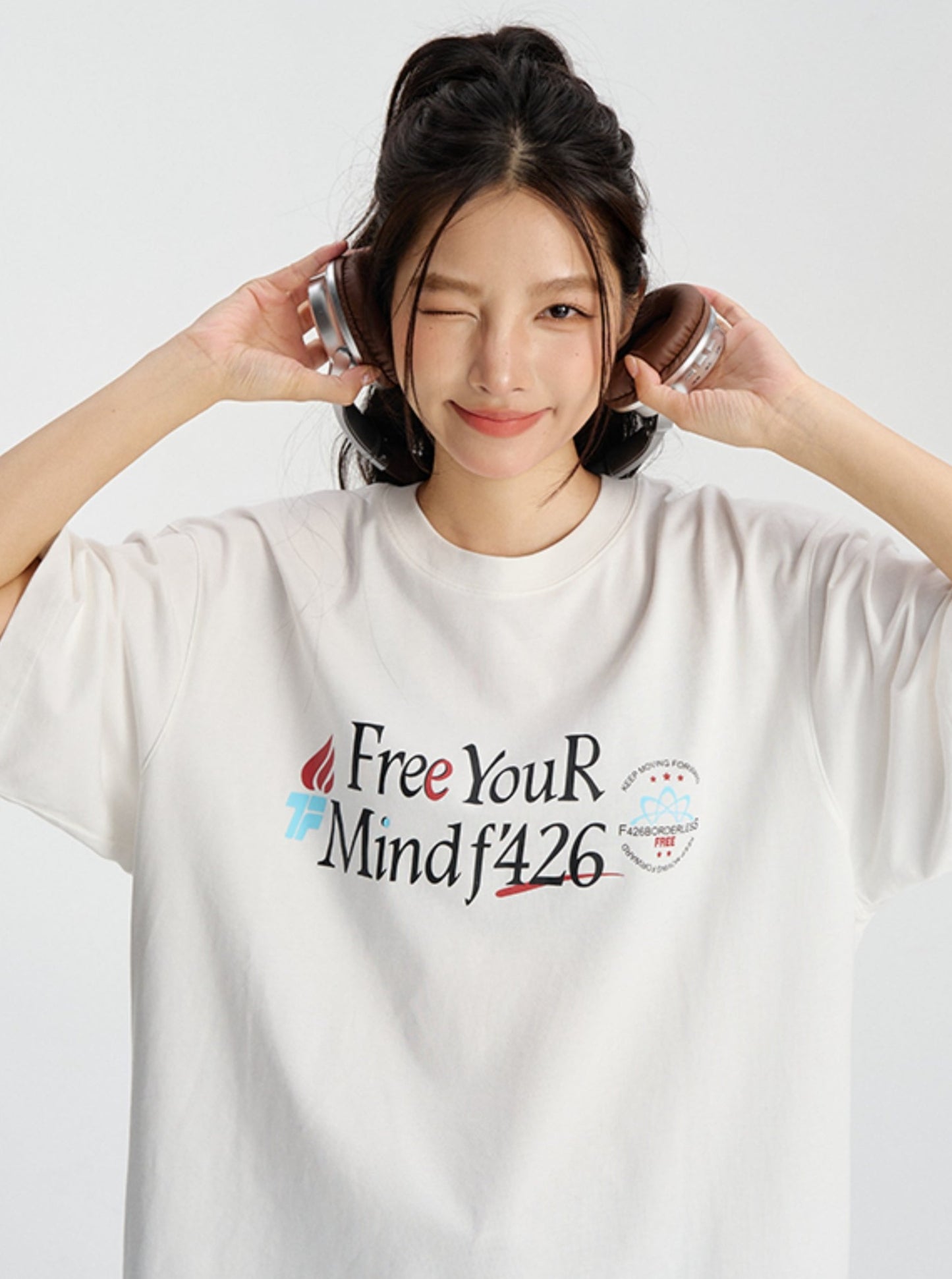 Loose Fit Slogan T-Shirt