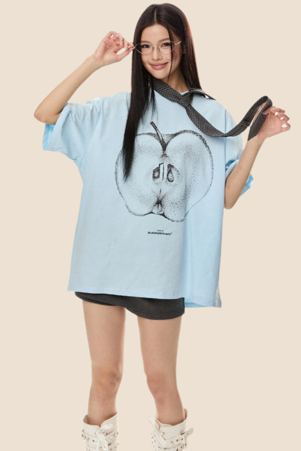 Apple Oversized Tee