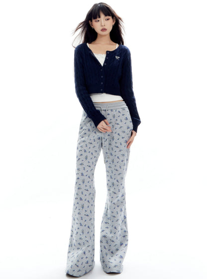 American Hottie Floral Casual Sweat Pants