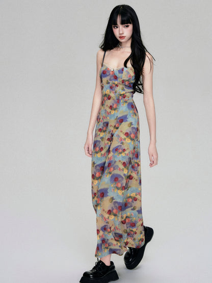 Monet Floral Slip Maxi Dress