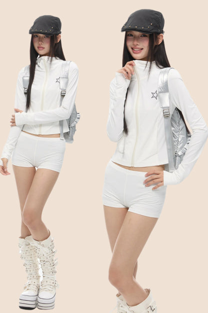 Retro Slim Sunshield Top Set-UP