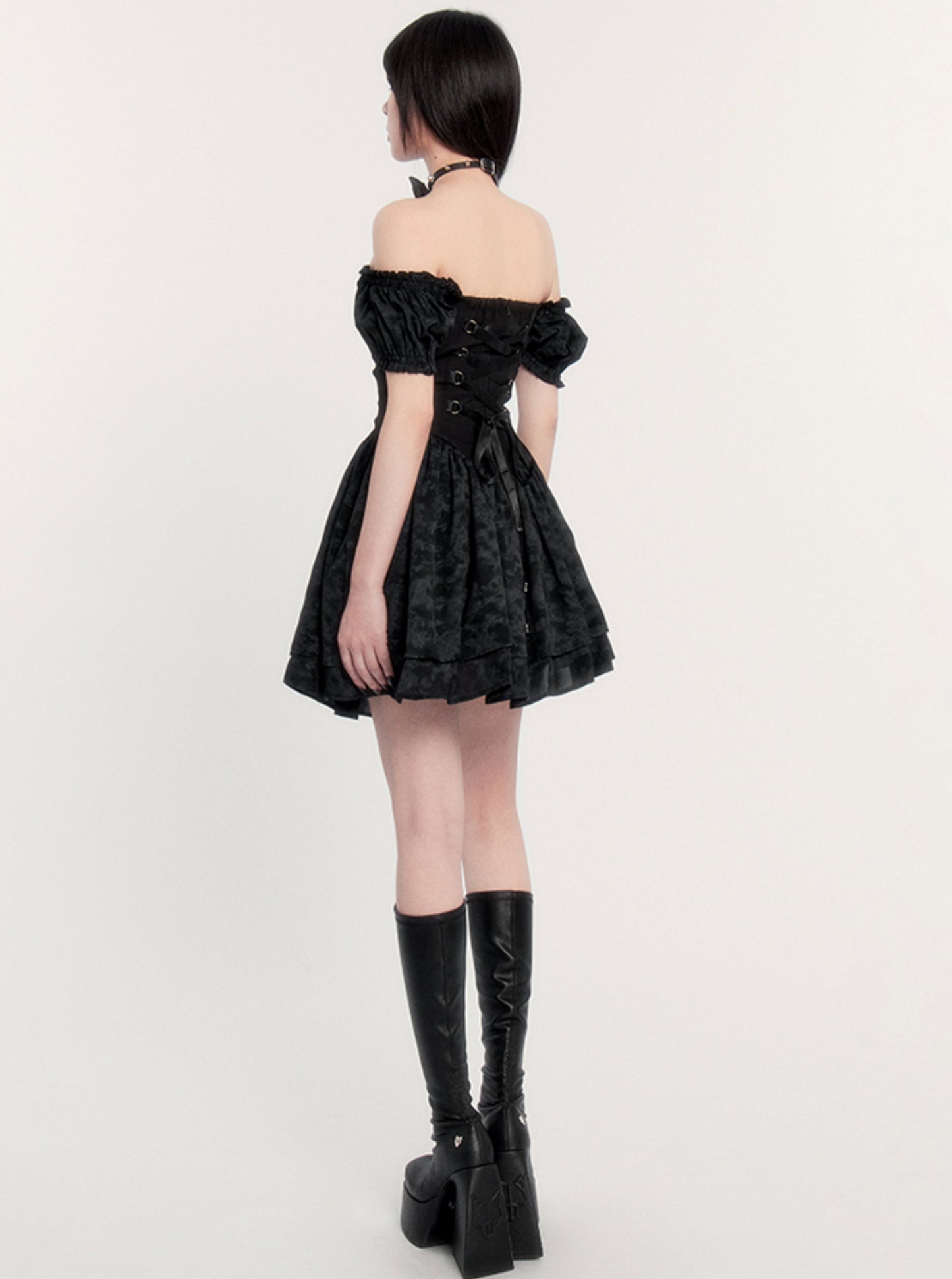 Dark Niche Design Puffy Dress