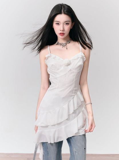 Resort-Style White Lace Dress