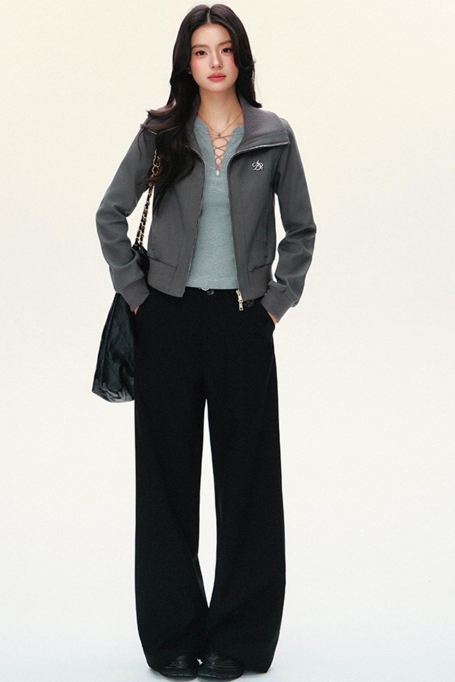 Tailored Wide-Waist Trousers