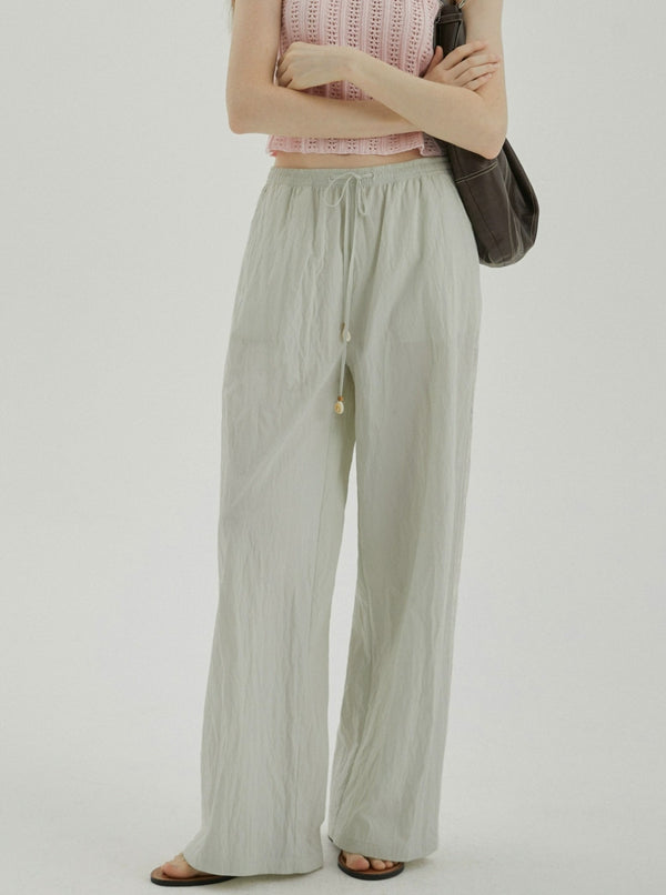 Lace Stitching Retro Slacks Pants