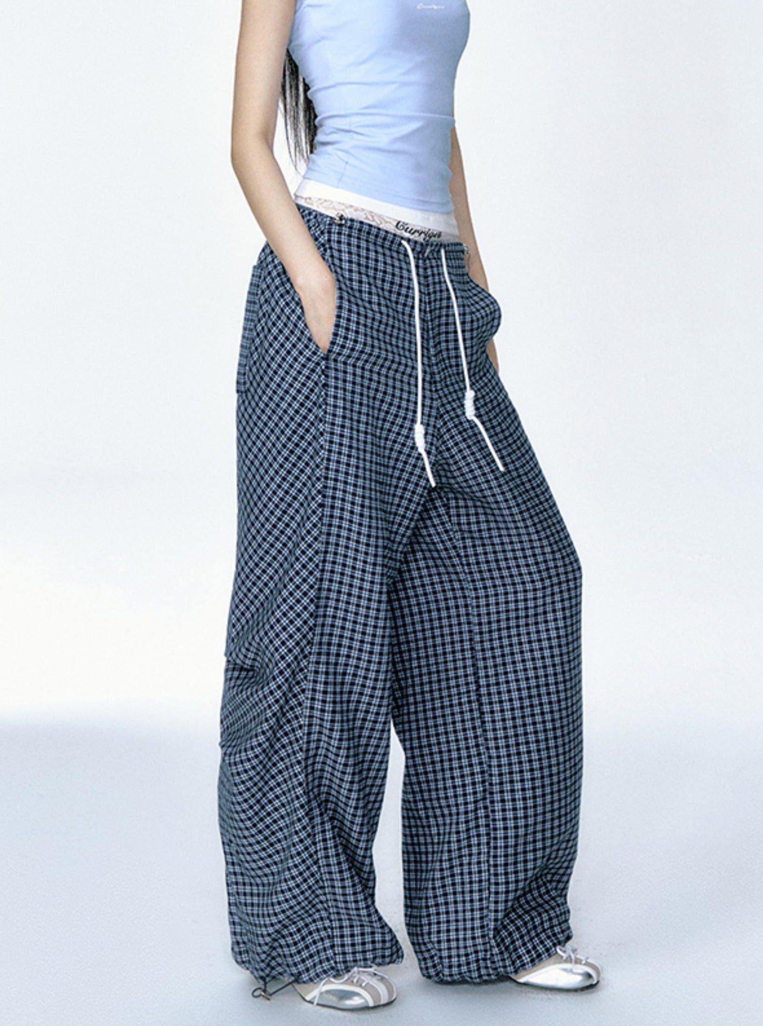 Straight-Leg Check Slacks – UrbanSheek