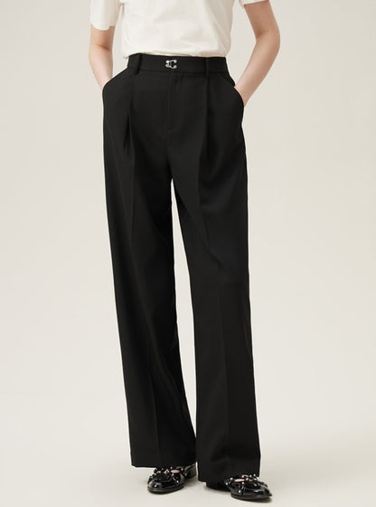 Straight Loose Suit Pants