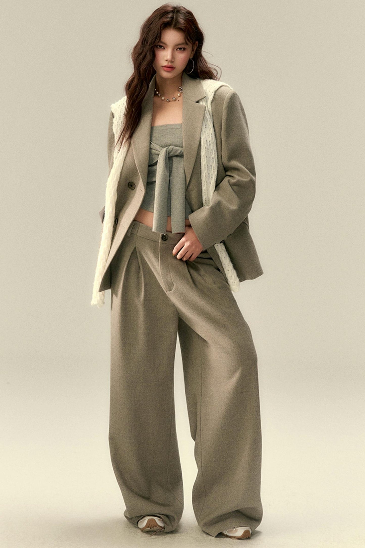 Elegant Wool Dress Trousers