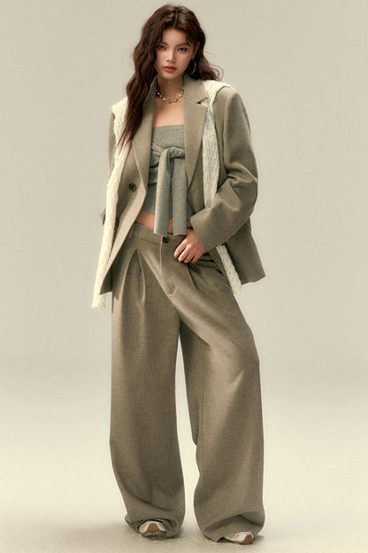 Elegant Wool Dress Trousers