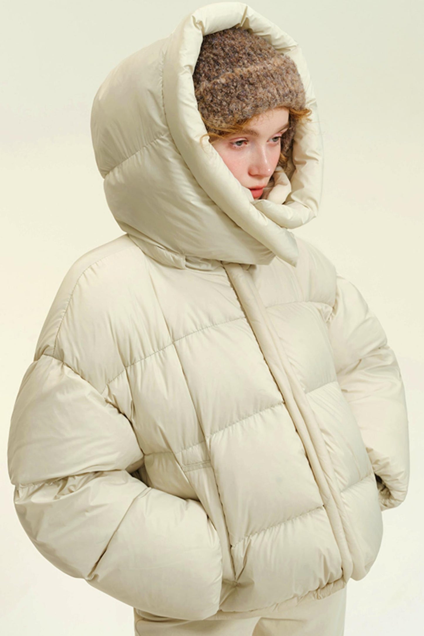 Turtle Neck Down Puffer Jacket