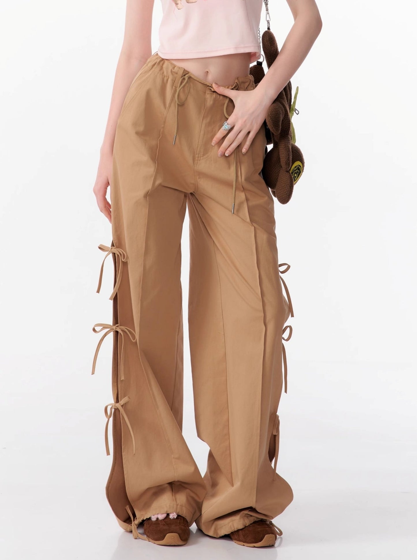 High Waist Wide-Leg Cargo Pants