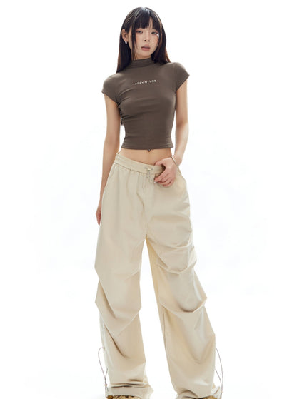 Mountain Babes Half-Turtleneck Crop Top