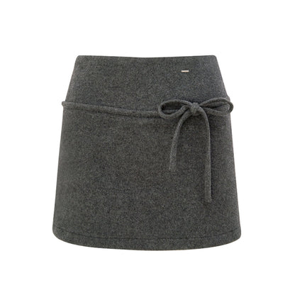 Wool Blend Tweed Mini Skirt