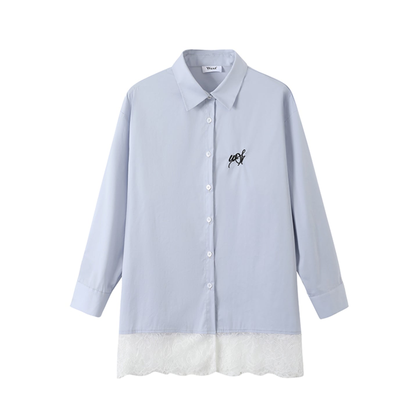 Fusion Lace Dress With Lace Shirt Set-Up