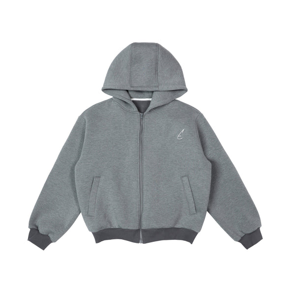 루즈 핏 후드 카디건 재킷 