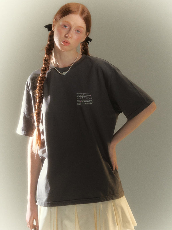 Letter Print T-Shirt