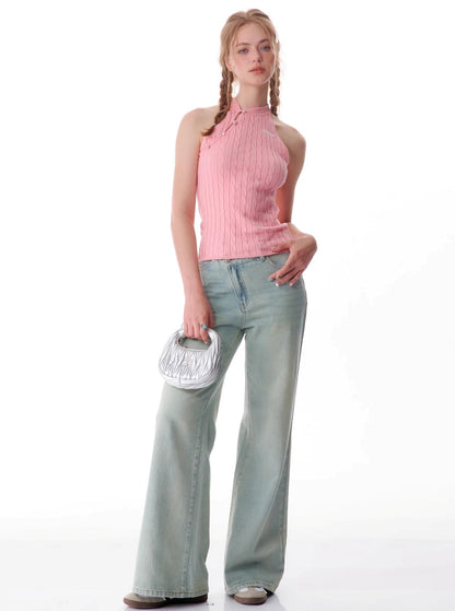 Slim Flared Straight Leg Jeans Pants