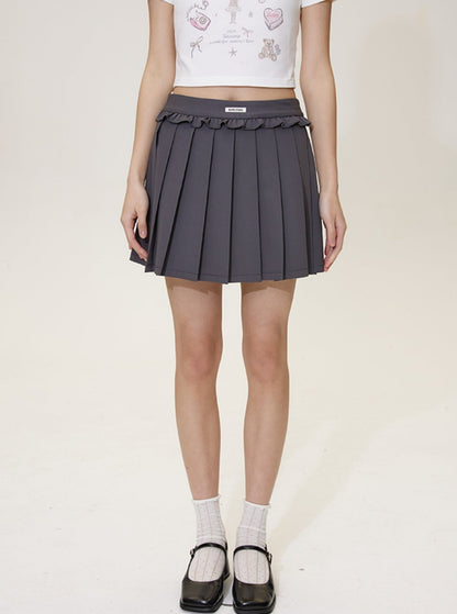 A-Line College Style Short Skỉt