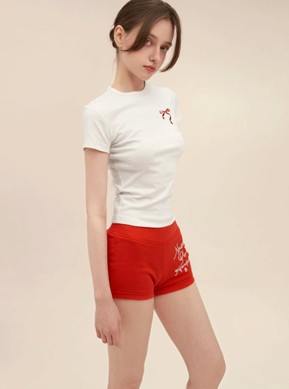 Vintage T-shirt And Shorts Pants With Skirt Set-Up