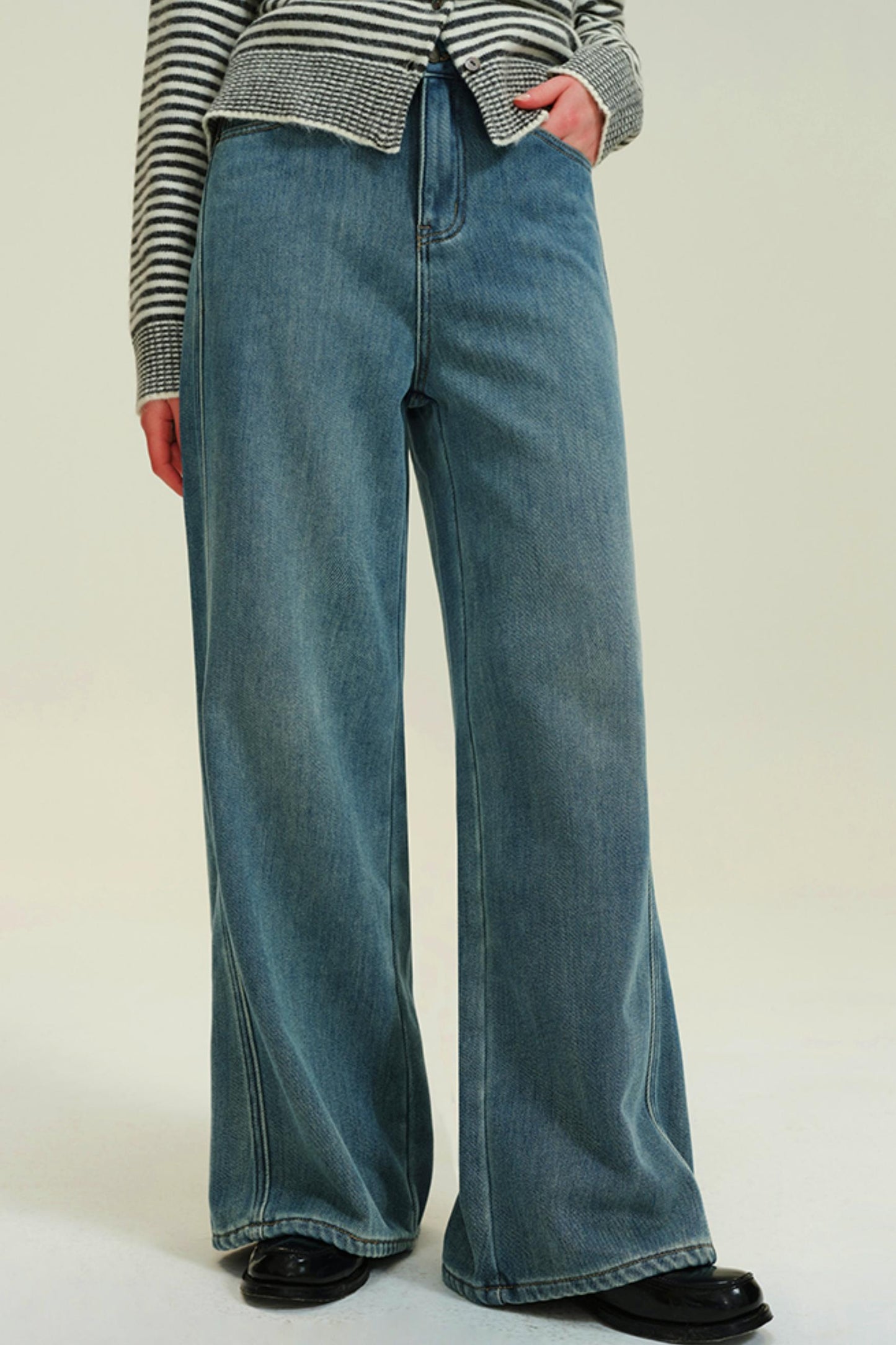 Sideline High Waist Casual Mop Pants