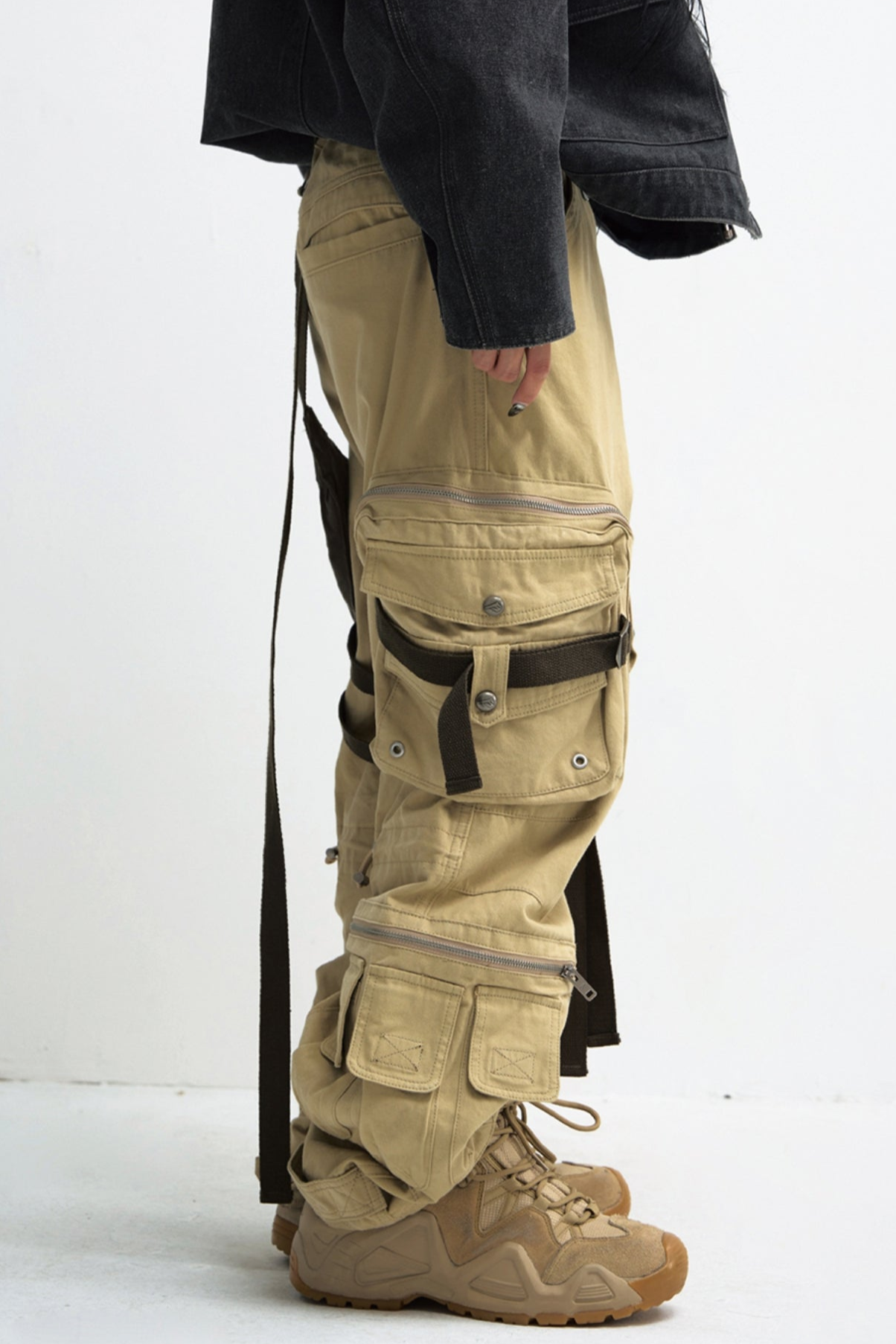 Showder Bag Multi-Pocket Straight Cargo Pants