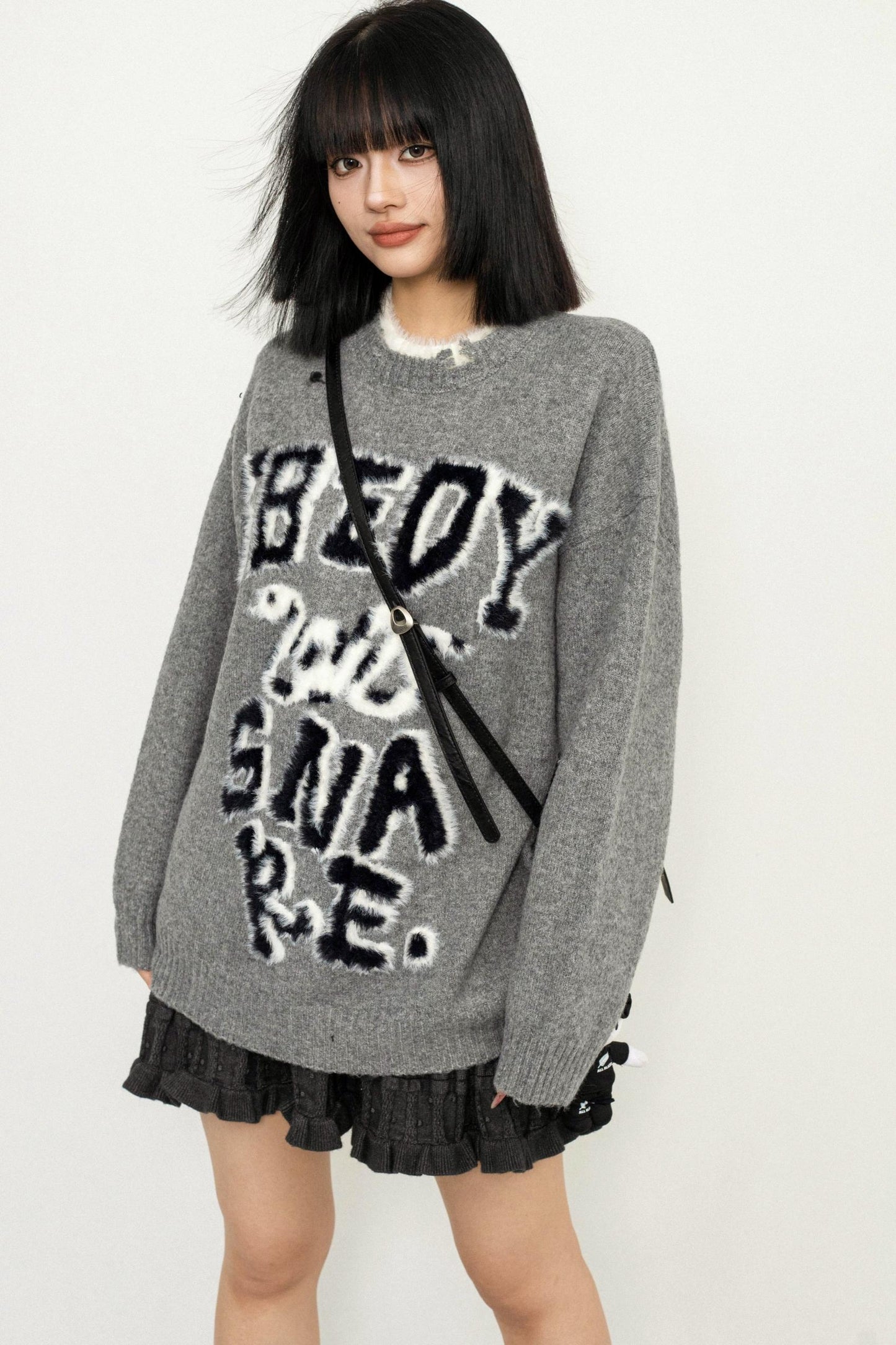 Jacquard Pattern Loose Sweater