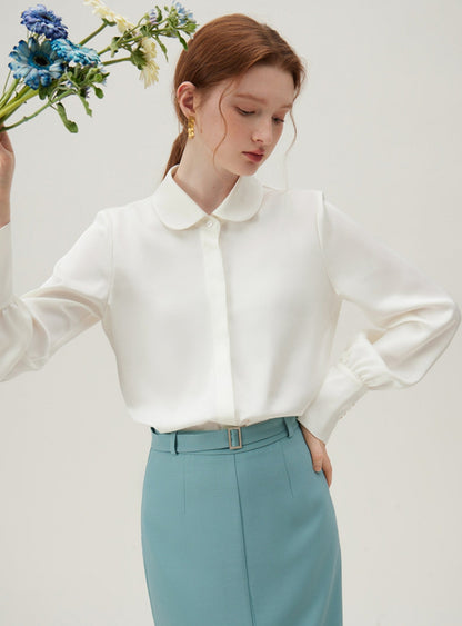 Fairy White Doll Collar Shirt