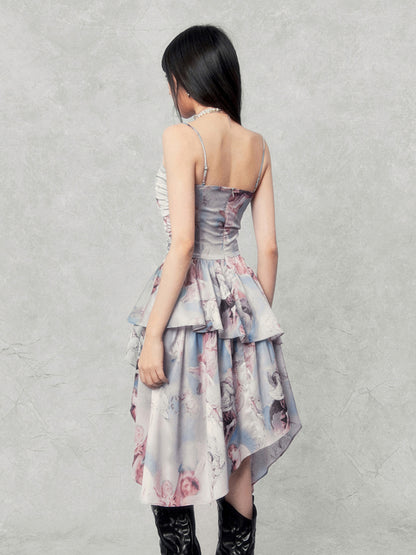 Dreamy Irregular Oil Paint Dress