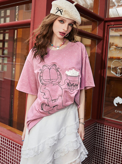 Retro Loose Print T-Shirt