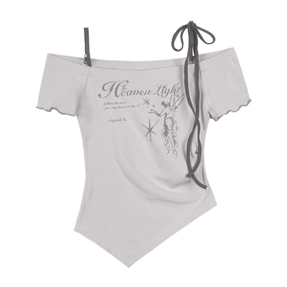 Angel Asymmetrical Summer Top