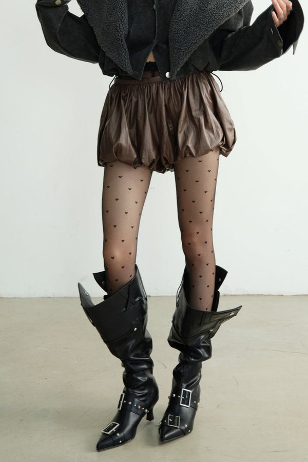 버블 버드 풍선 크롭 팬츠 