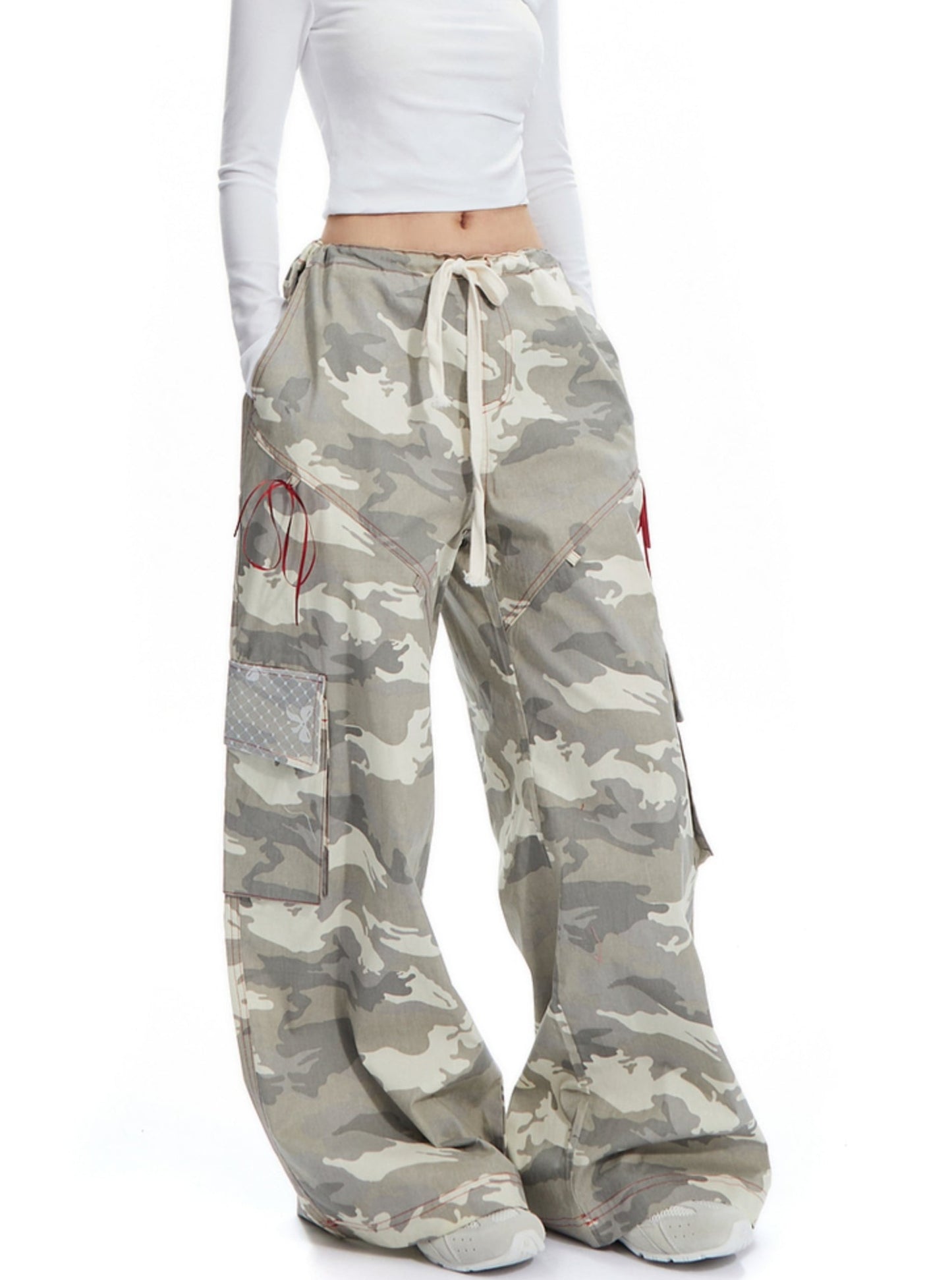 American Vintage Print Cargo Pants