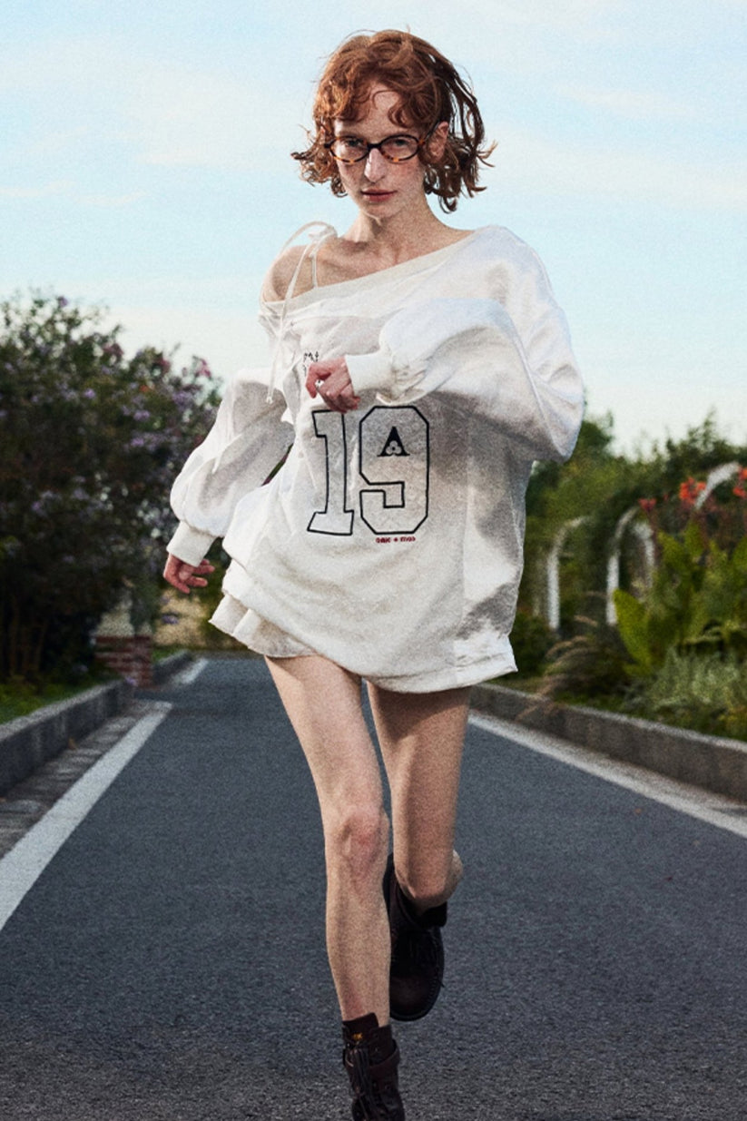 Asymmetrical Lace T-Shirt