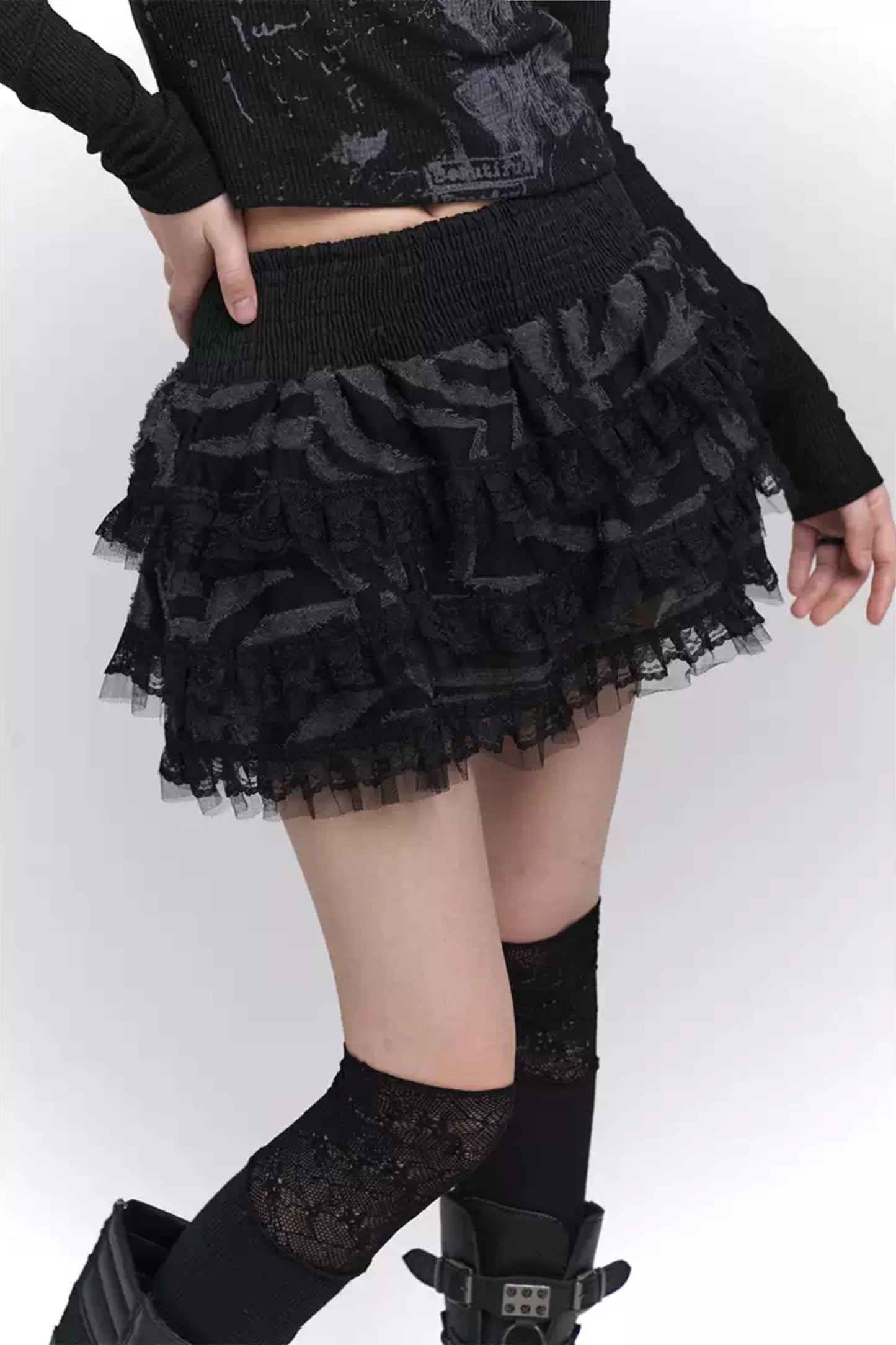 Ghost Girl A-Line Puffy Skirt