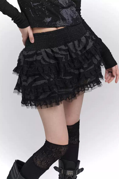 Ghost Girl A-Line Puffy Skirt