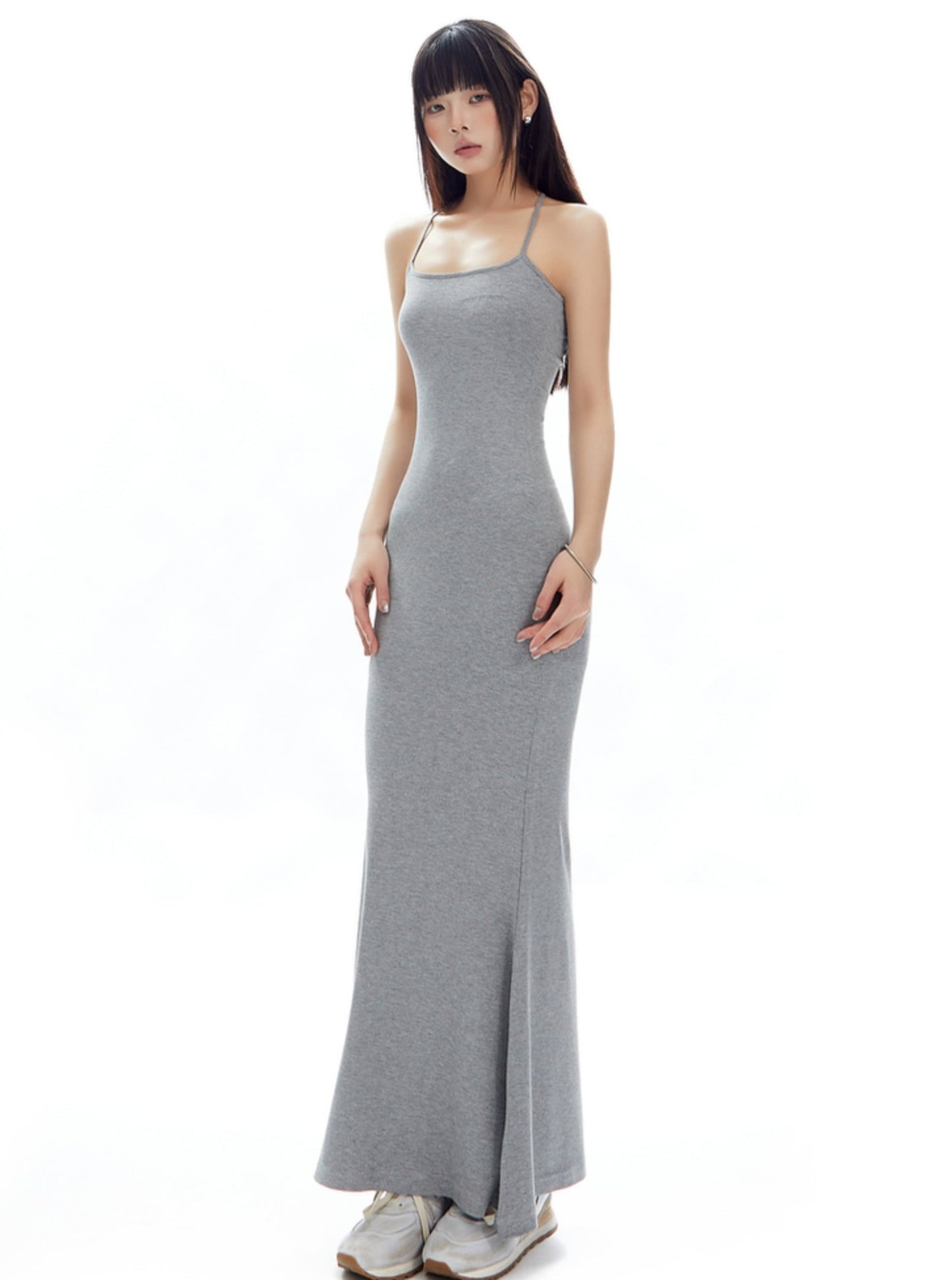 Modal-Halfterneck-Kleid