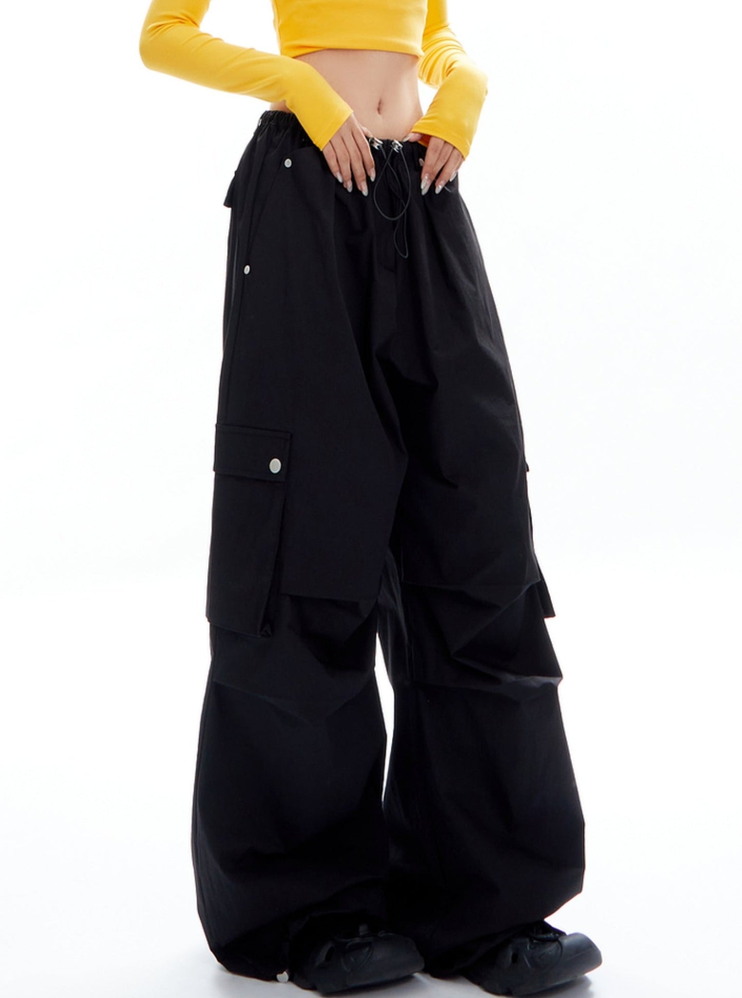 Loose Casual Straight Wide-Leg Pants
