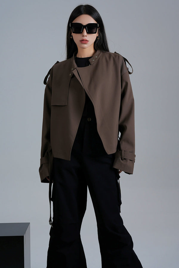 Original design cropped trench coat