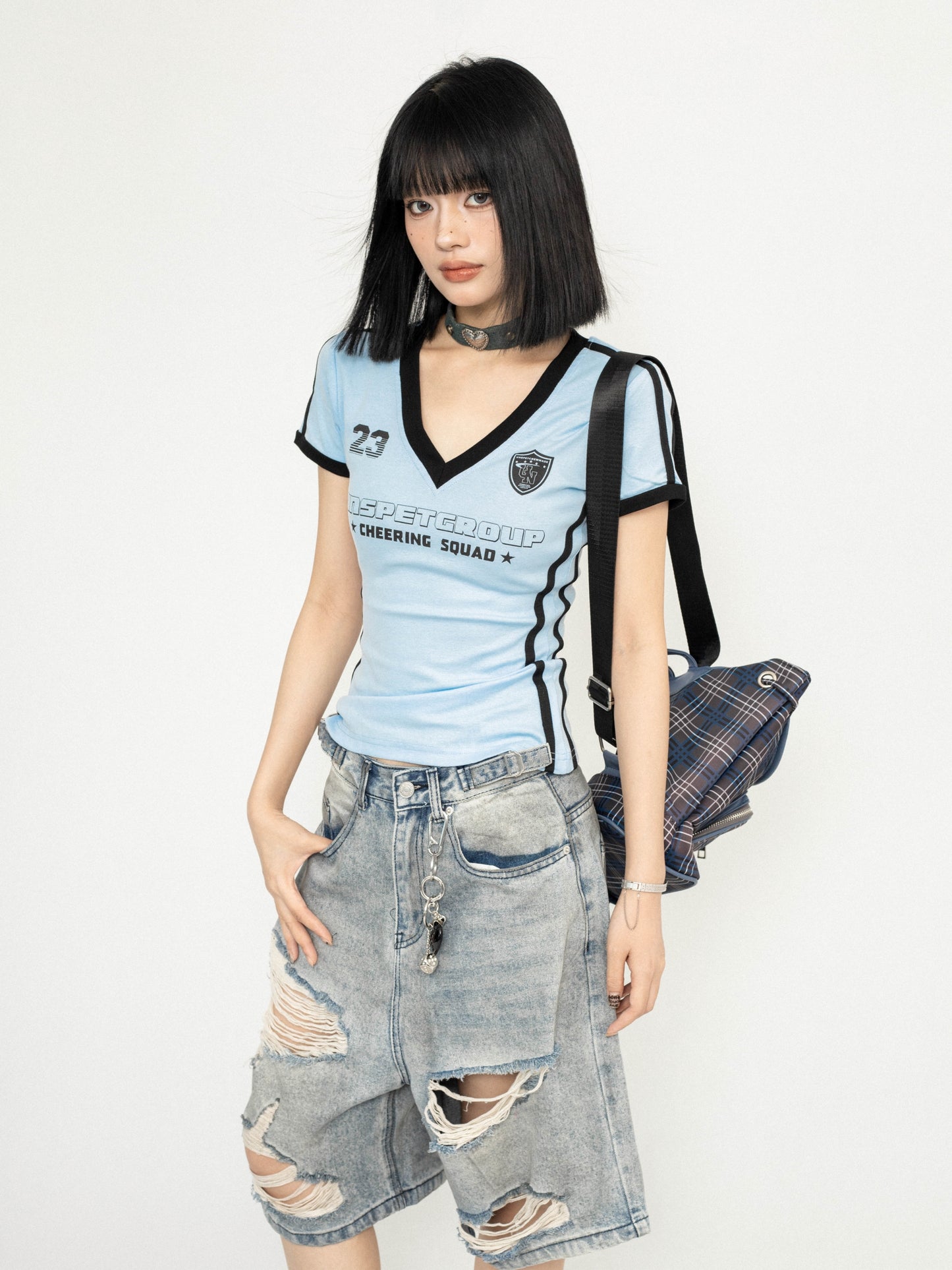 Slim Retro Baseball Top