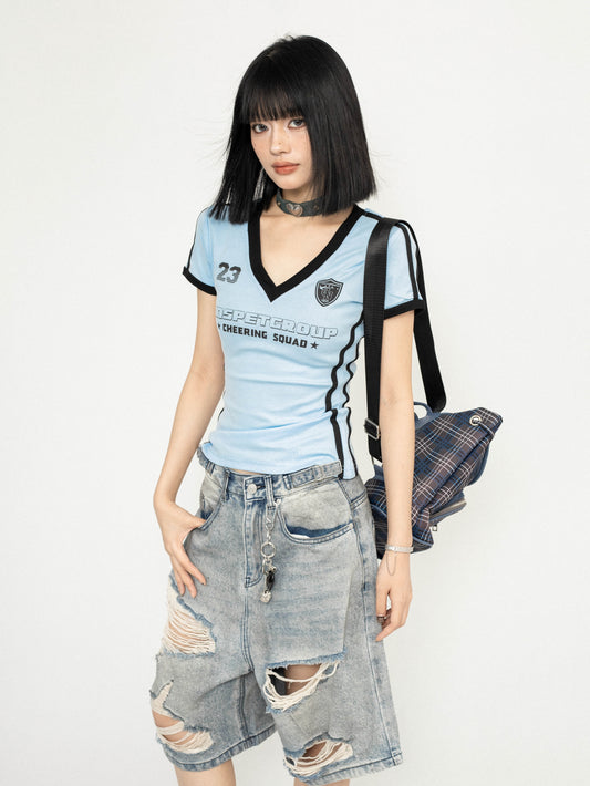 Slim Retro Baseball Top 