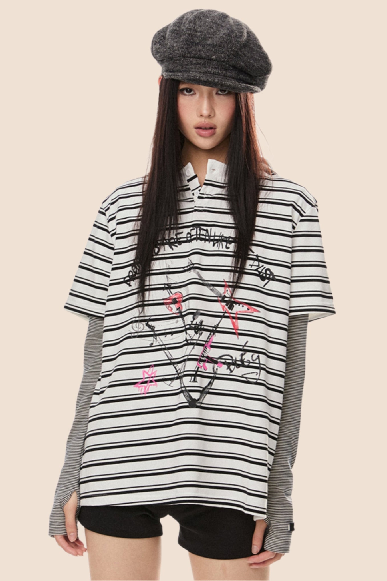 Stripe Loose T Shirt
