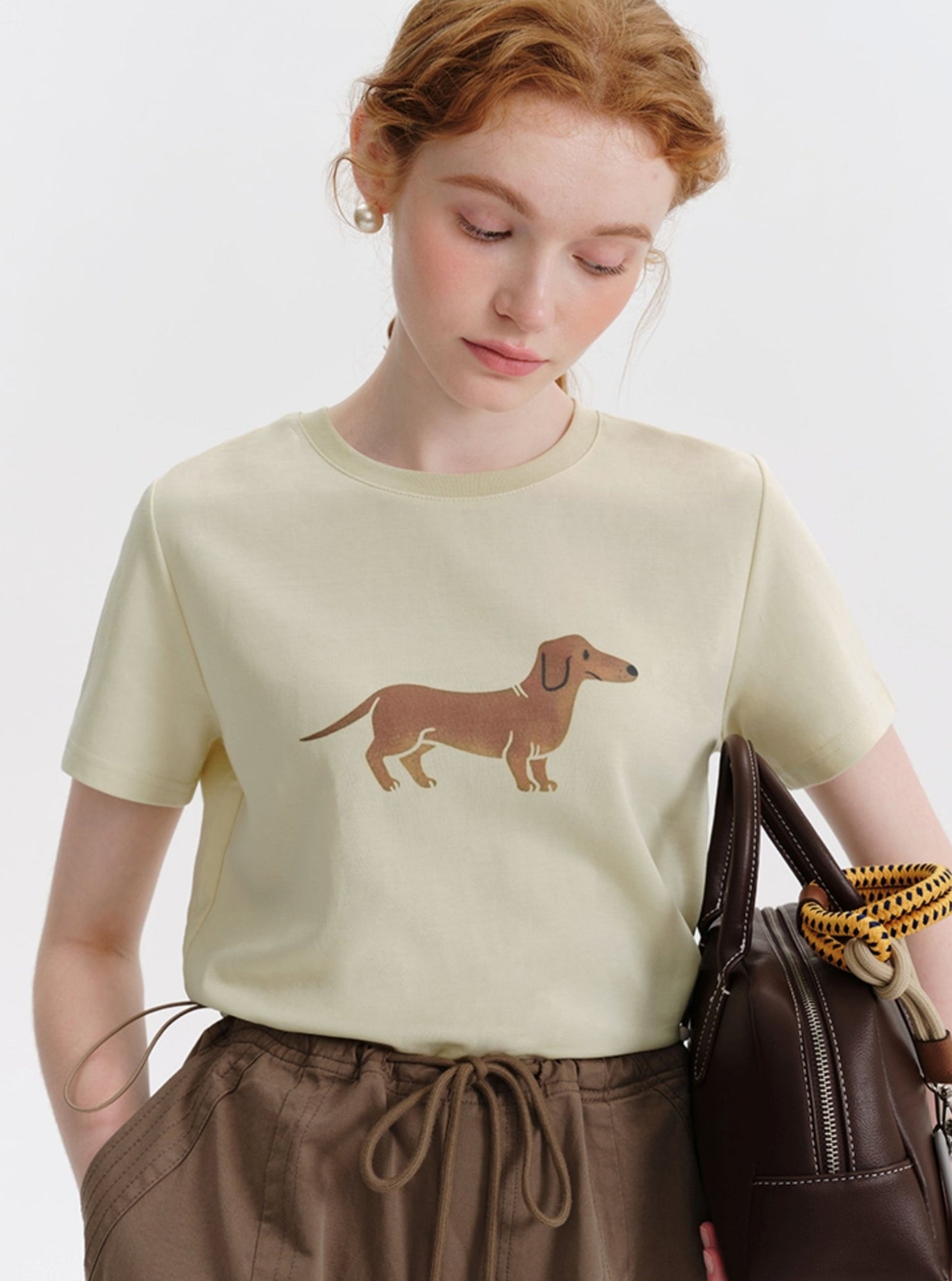 Dachshund Dog Print T-Shirt