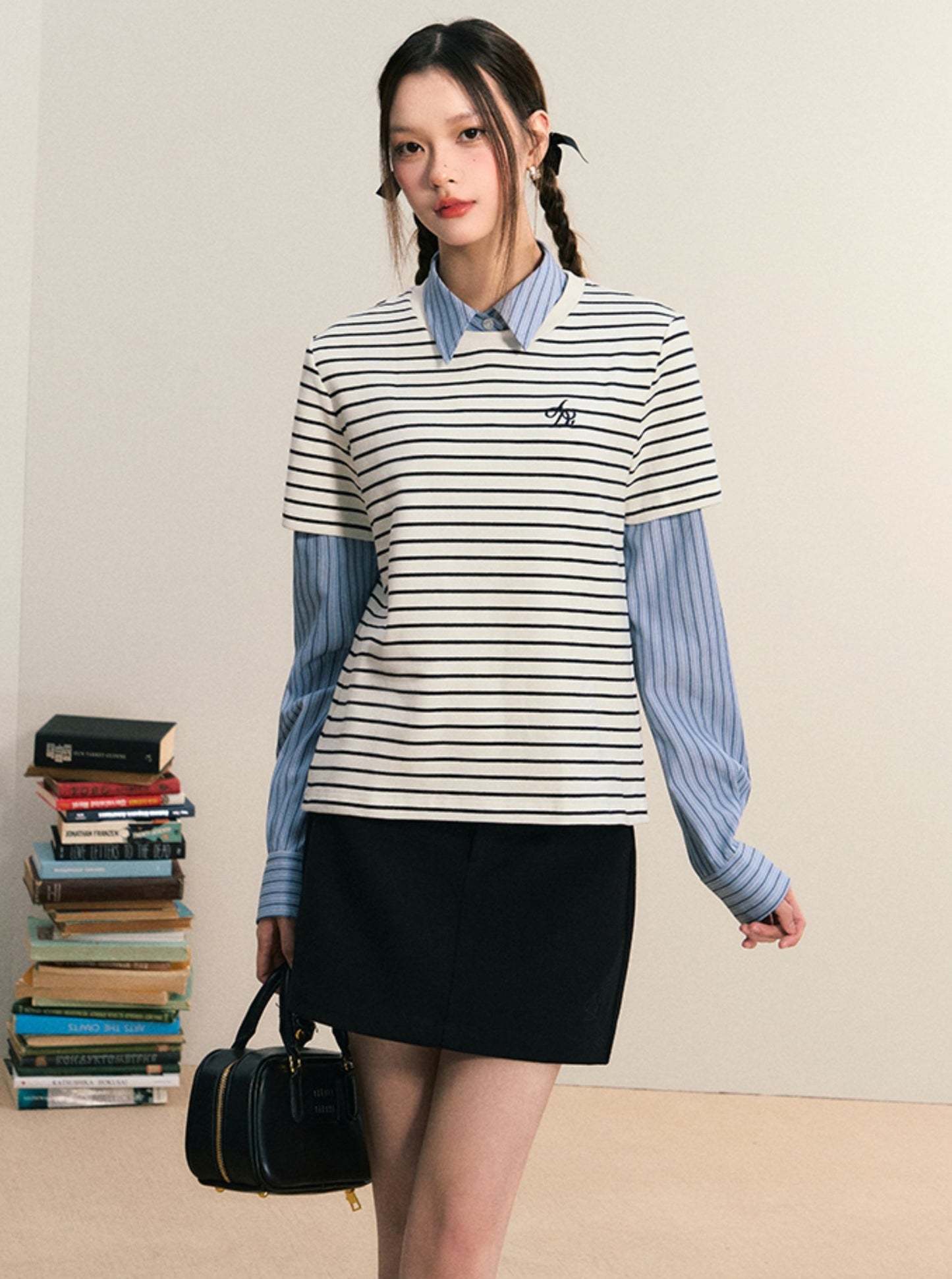 Striped Crew Neck T-Shirt