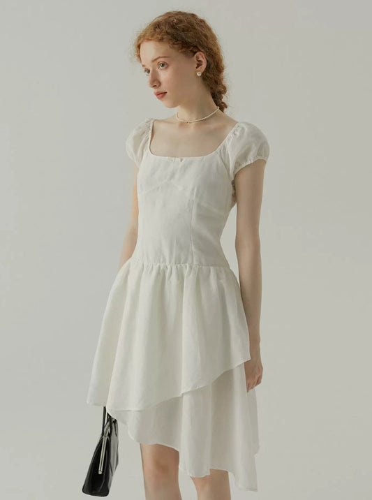 Vintage Linen Midi Dress