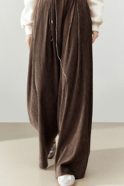 Loose Wide-Leg Mopping Pants