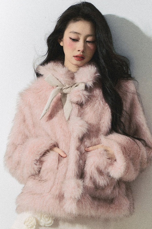 Cherry Blossom Mohair Cozy Jacket