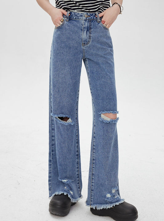 High Waist Denim Pants