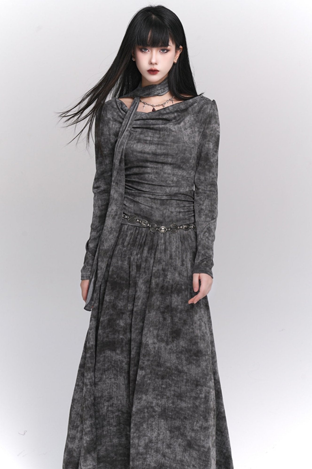 Wasteland Style Gray Winter Dress